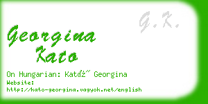 georgina kato business card